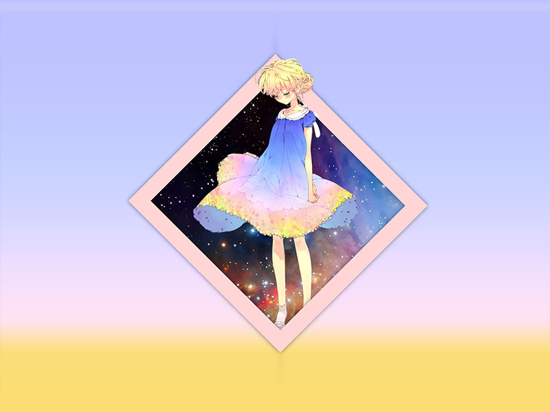 gradient-2-800x600-1 Hình nền Anime Girl phong cách màu Gradient