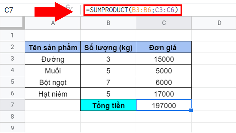 hinh-2-tong-tien-san-pham-sumproduct-800x450-1 Tính tổng tiền của sản phẩm