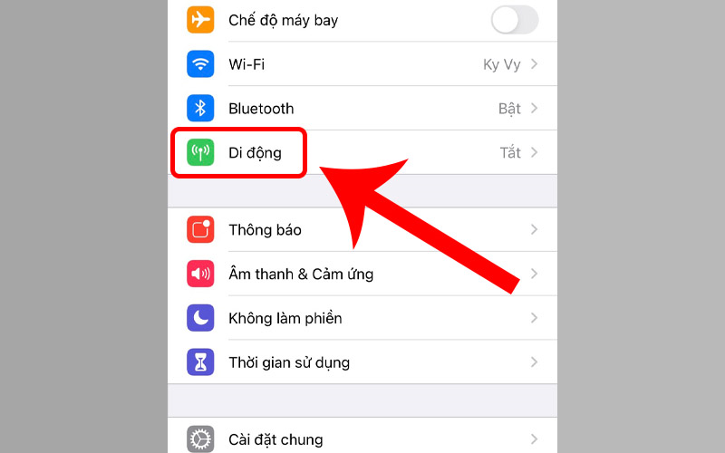 Chọn Di động