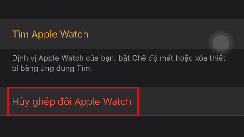 Hủy ghép đôi