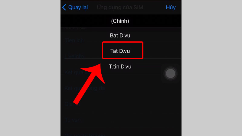 Tắt LiveInfo MobiFone trên iPhone