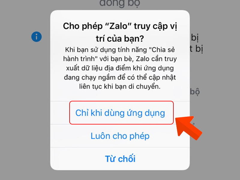 Chọn chế độ cho vị trí