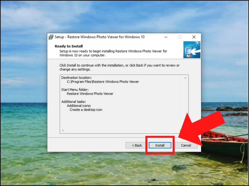 Nhấn Install hoàn thành cài đặt