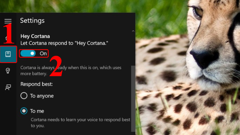 Kích hoạt gọi Cortana