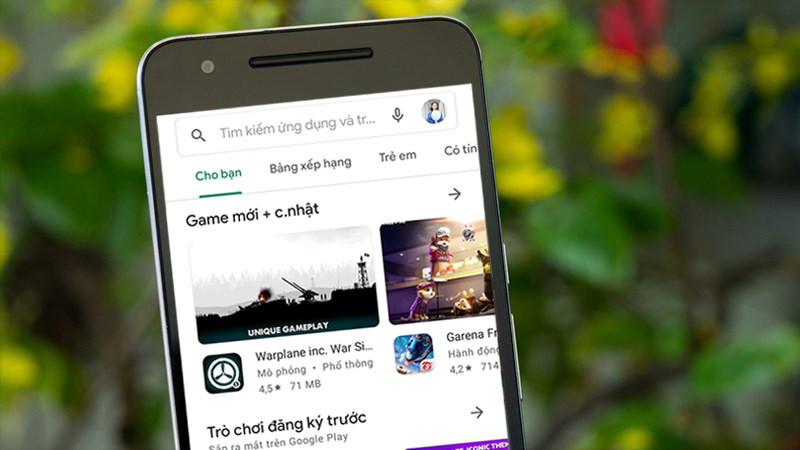 Khởi động lại CH Play