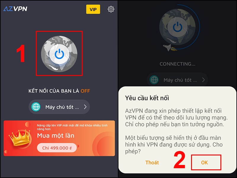 Khởi động kết nối của bạn