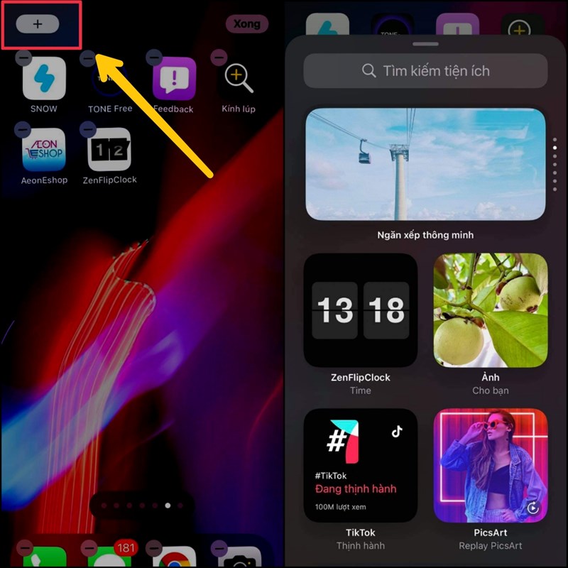 Cách cài đồng hồ lật cho iPhone hiển thị cả lịch siêu đẹp Cách cài đồng hồ lật cho iPhone hiển thị cả lịch siêu đẹp