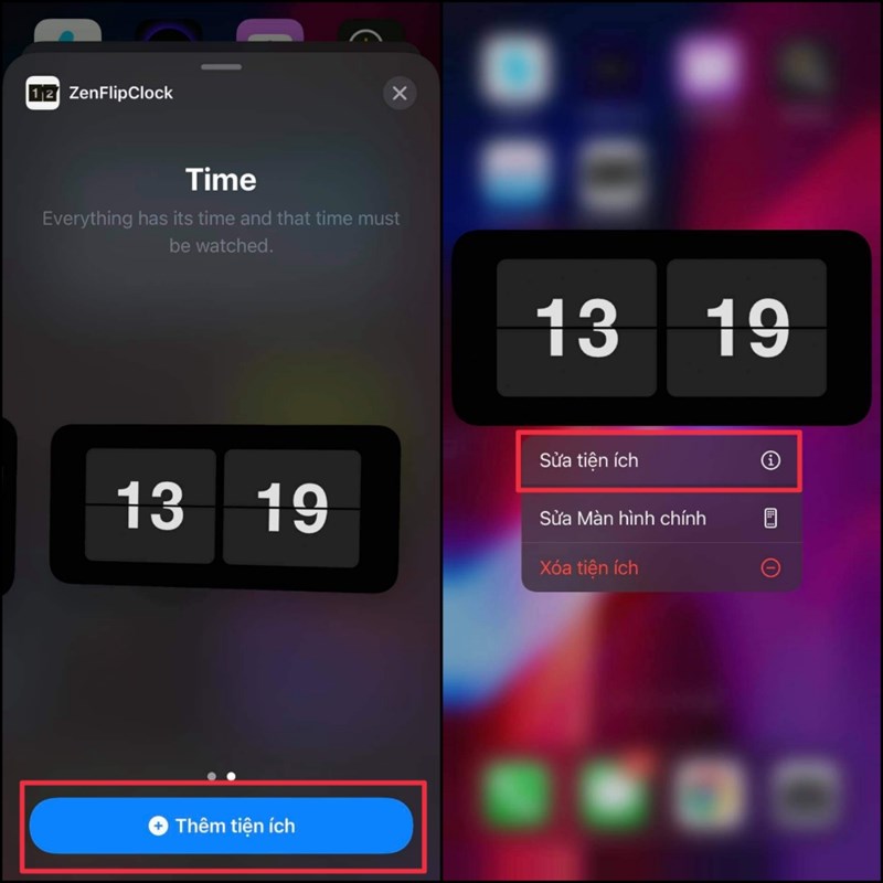 Cách cài đồng hồ lật cho iPhone hiển thị cả lịch siêu đẹp Cách cài đồng hồ lật cho iPhone hiển thị cả lịch siêu đẹp