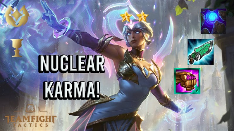 Karma sẽ đảm nhận vai trò gây sát thương phép Karma sẽ đảm nhận vai trò gây sát thương phép
