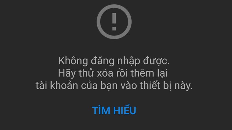 Biểu hiện lỗi không đăng nhập được YouTube