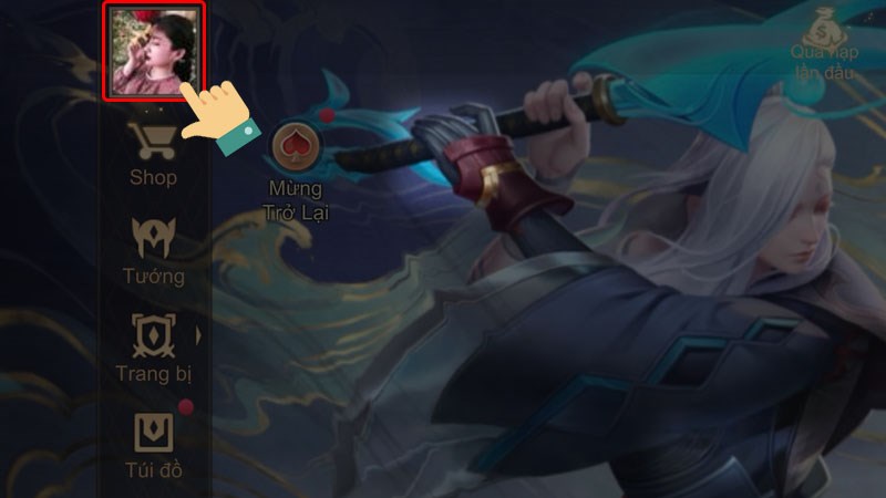 Trở về giao diện chính, nhấn vào Avatar cá nhân. Trở về giao diện chính, nhấn vào Avatar cá nhân.