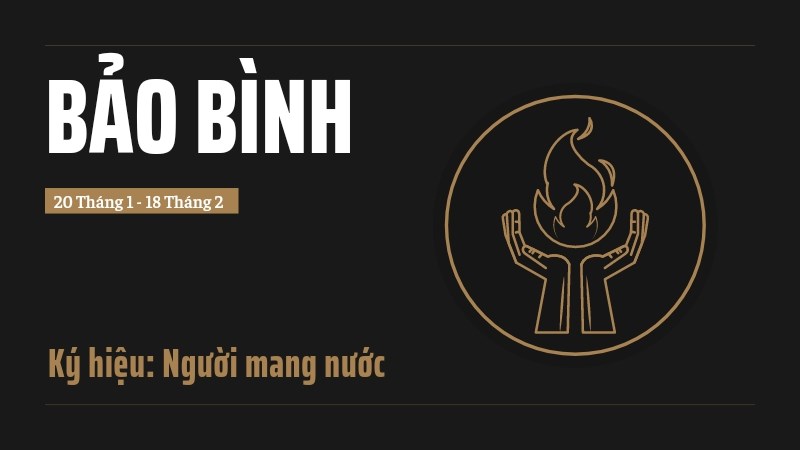 Ký hiệu cung Bảo Bình Ký hiệu cung Bảo Bình