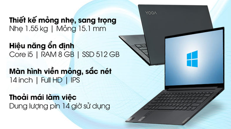 Lenovo Yoga Slim 7 14IIL05 i5 1035G4/8GB/512GB/Win10 (82A1007UVN) Lenovo Yoga Slim 7 14IIL05 i5 1035G4/8GB/512GB/Win10 (82A1007UVN)