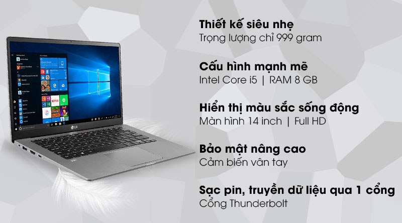 LG Gram 14 i5 1035G7/8GB/256GB/Win10 (14Z90N-V.AR52A5) LG Gram 14 i5 1035G7/8GB/256GB/Win10 (14Z90N-V.AR52A5)