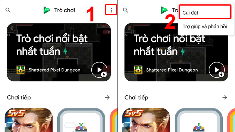 loi-khong-ket-noi-duoc-voi-google-play-3-800x450-1 Nhấn vào dấu 3 chấm và chọn Cài đặt