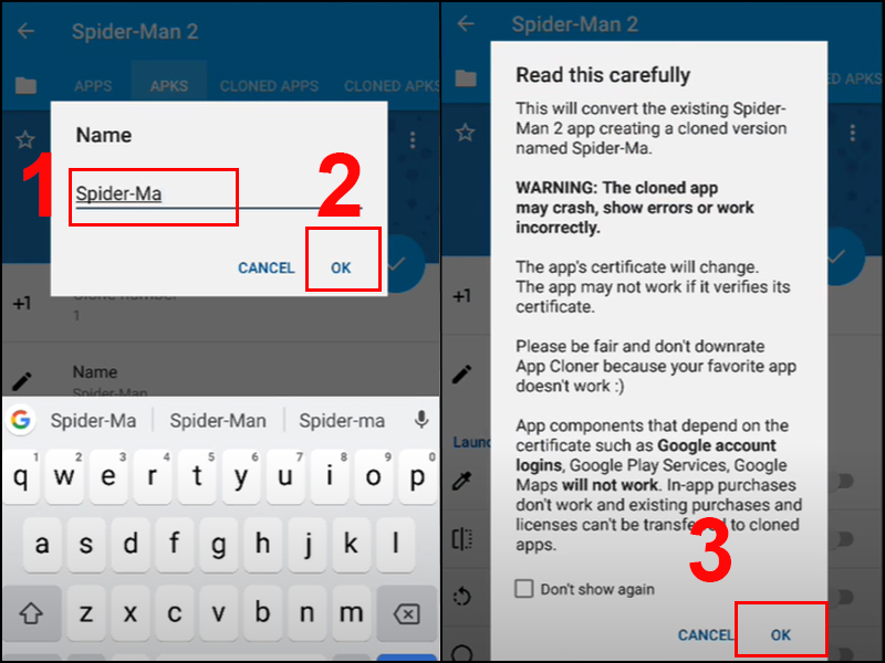 Đổi tên ứng dụng