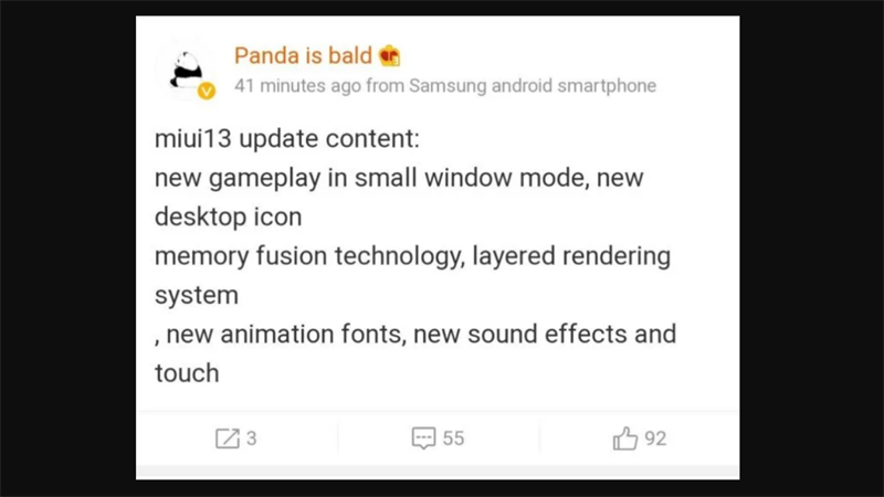 MIUI 13 lộ các tính năng xịn sò MIUI 13 lộ các tính năng xịn sò