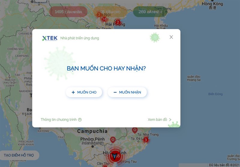 Bản đồ cứu trợ - SOSmap Bản đồ cứu trợ - SOSmap