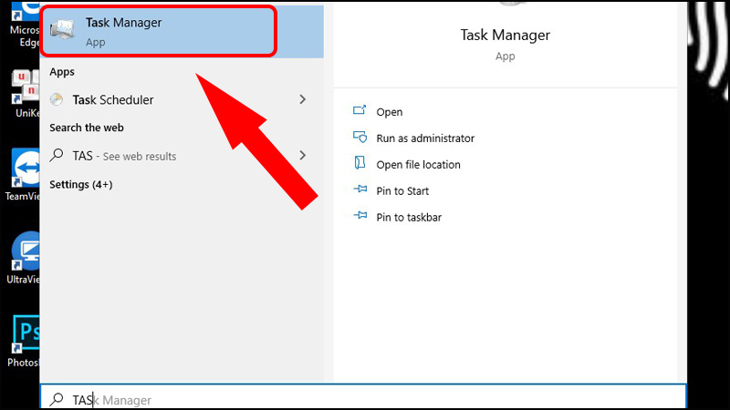 Mở Task Manager