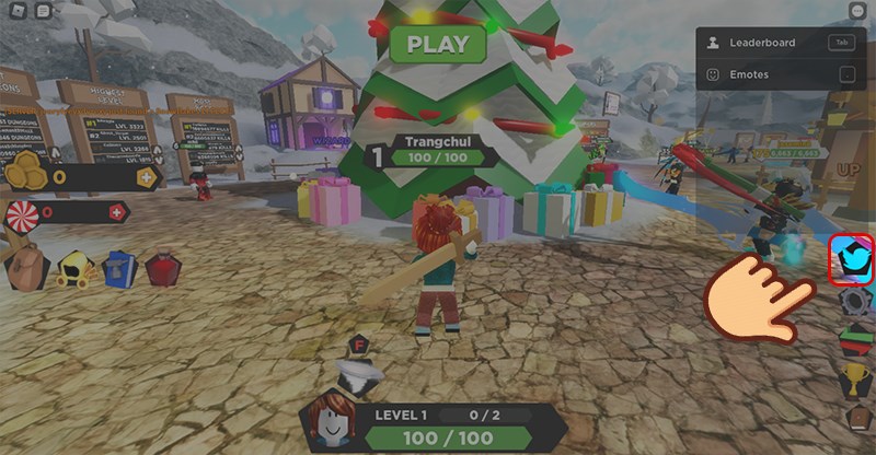 Đăng nhập vào game, chọn biểu tượng con chim xanh Đăng nhập vào game, chọn biểu tượng con chim xanh