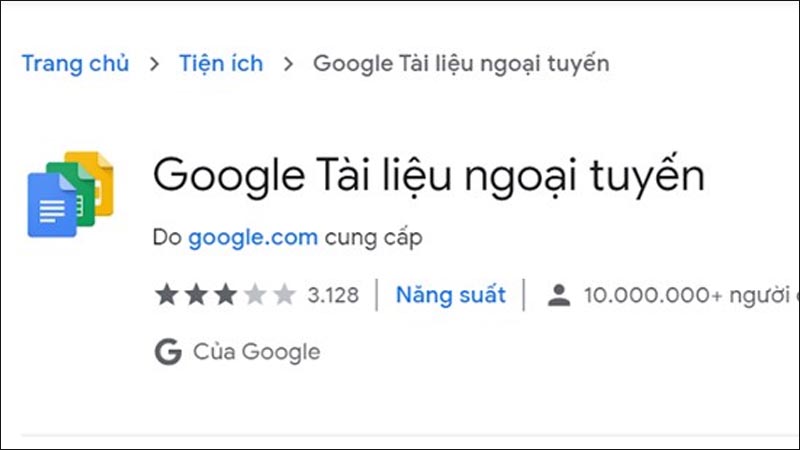 Nhấn vào Google Drive Offline