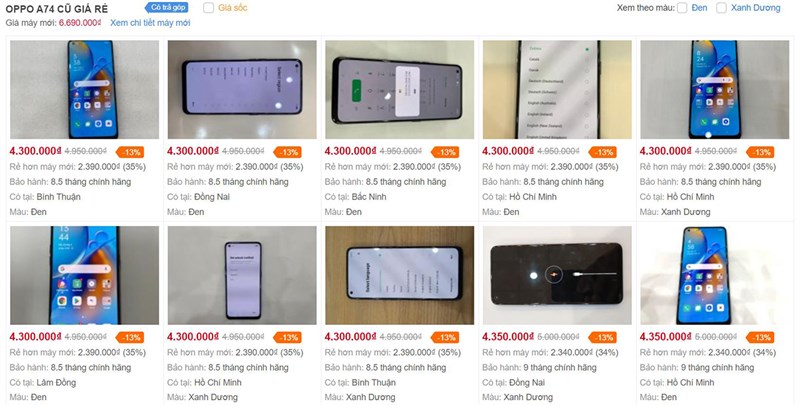 OPPO A74 cũ OPPO A74 cũ