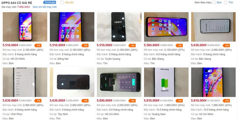 OPPO A94 cũ OPPO A94 cũ