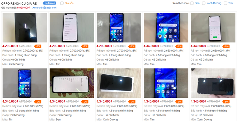 OPPO Reno4 cũ OPPO Reno4 cũ