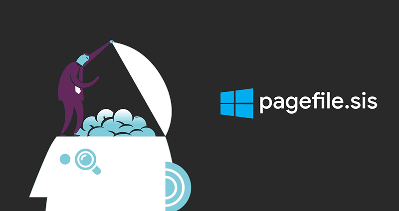 Page file để lưu trữ dữ liệu khi bộ nhớ RAM