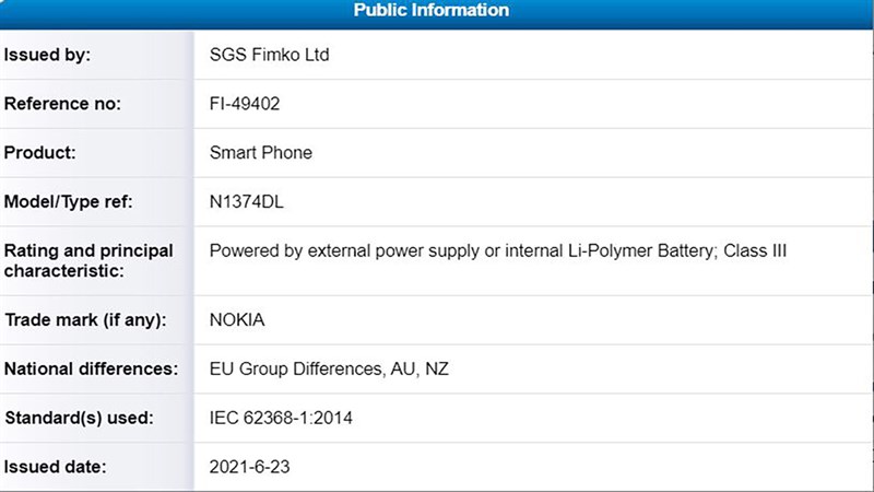 Số Model của smartphone Nokia thế hệ mới phát hiện thông qua TUV Số Model của smartphone Nokia thế hệ mới phát hiện thông qua TUV