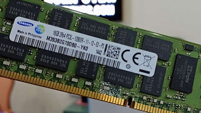 Vẻ ngoài của RAM Registered ECC