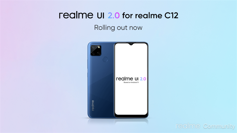 Realme C12 được cập nhật Android 11 với giao diện Realme UI 2.0 Realme C12 được cập nhật Android 11 với giao diện Realme UI 2.0