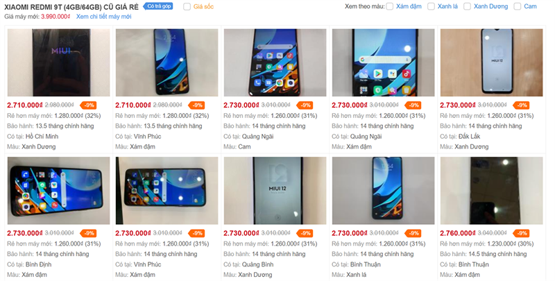 Xiaomi Redmi 9T cũ Xiaomi Redmi 9T cũ