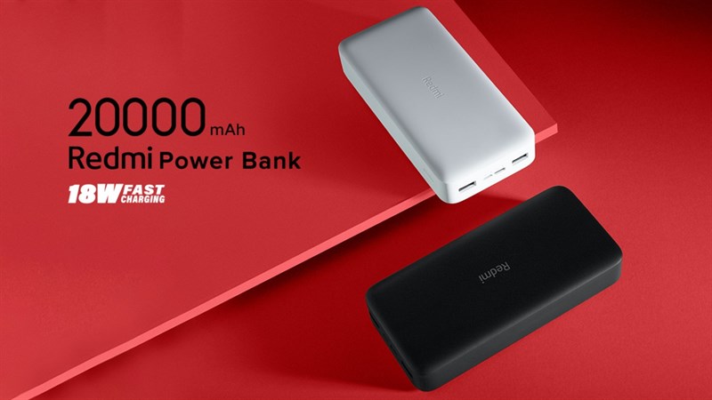 Pin sạc dự phòng Redmi 20.000 mAh có hai tùy chọn màu sắc Pin sạc dự phòng Redmi 20.000 mAh có hai tùy chọn màu sắc