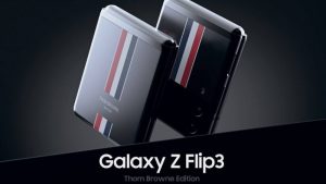 Render Galaxy Z Flip 3 Thom Browne Edition