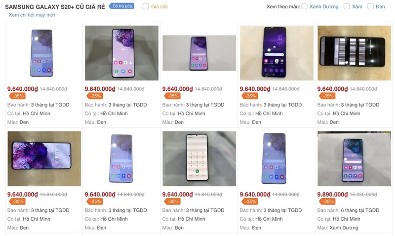 Galaxy S20+ đổi trả Galaxy S20+ đổi trả
