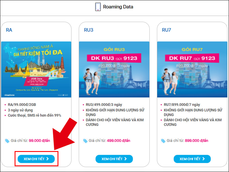 Nhấn vào XEM CHI TIẾT
