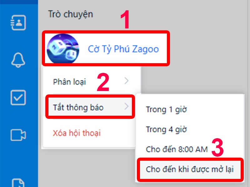Chọn Cho đến khi được mở lại. Chọn Cho đến khi được mở lại.