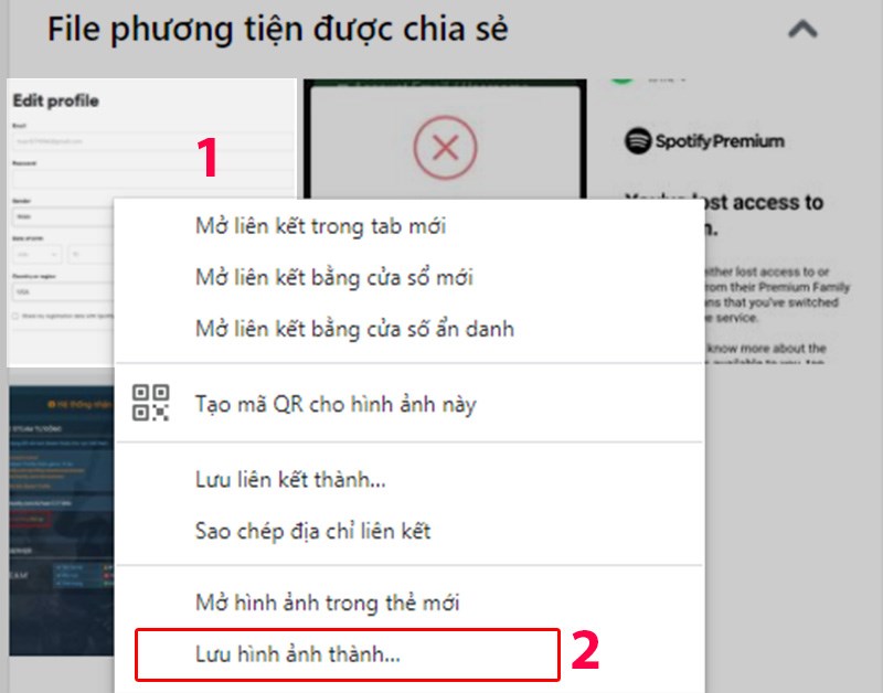 Chuột phải vào ảnh, sau đó nhấn Lưu hình ảnh thành Chuột phải vào ảnh, sau đó nhấn Lưu hình ảnh thành