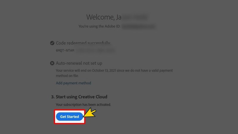 Chọn Get Started Chọn Get Started