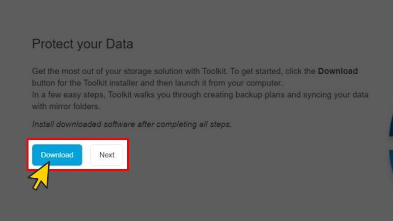 Tải phần mềm Seagate Toolkit và bấm Next Tải phần mềm Seagate Toolkit và bấm Next