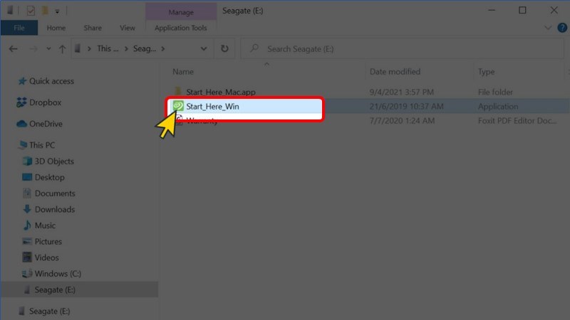 Mở ứng dụng Start_Here_Win Mở ứng dụng Start_Here_Win