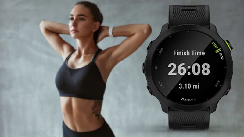 Garmin Forerunner 55 gợi ý thời gian hoàn thành mục tiêu cho bạn