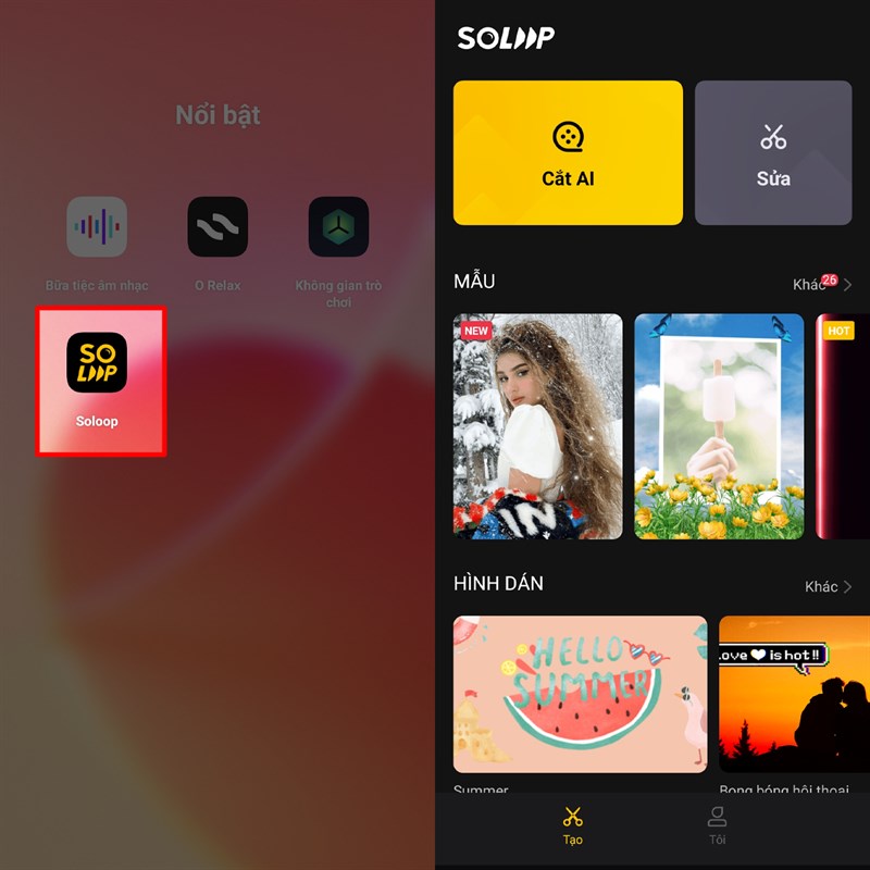 Sử dụng Soloop Sử dụng Soloop