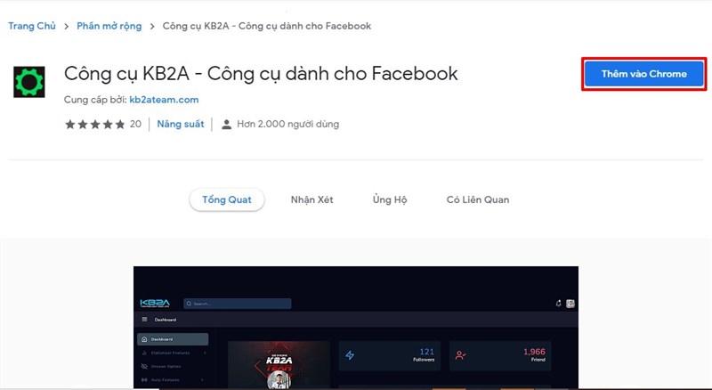 Thêm tiện ích vào Chrome Thêm tiện ích vào Chrome