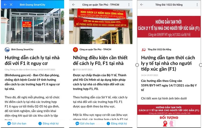 TP.HCM và nhiều nơi thí điểm cách ly F1 tại nhà, hướng dẫn qua Zalo TP.HCM và nhiều nơi thí điểm cách ly F1 tại nhà, hướng dẫn qua Zalo