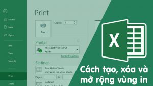 Cách in 1 vùng chọn trong Excel cực đơn giản, chi tiết có video hướng dẫn