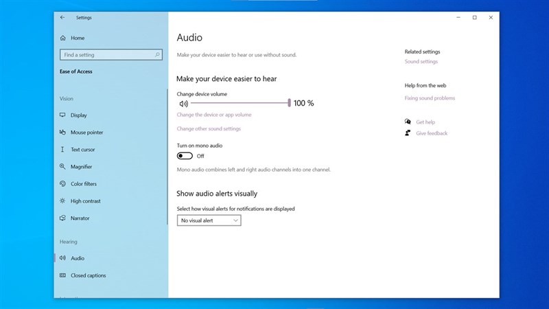 tính năng Mono Audio tính năng Mono Audio