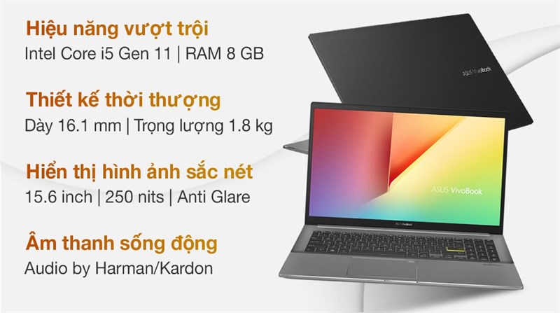 Laptop Asus VivoBook S533EQ i5 (BQ011T) Laptop Asus VivoBook S533EQ i5 (BQ011T)