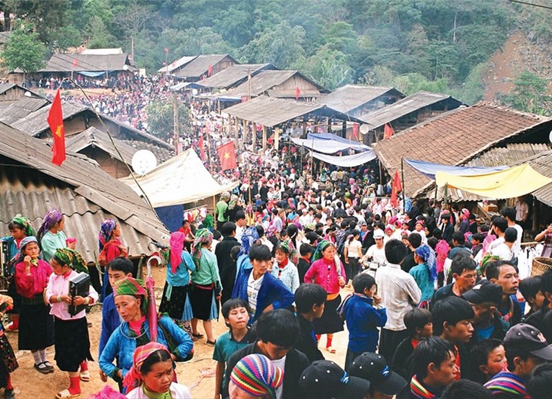 Chợ Phiên Hà Giang tập trung rất đông người đến đây Chợ Phiên Hà Giang tập trung rất đông người đến đây